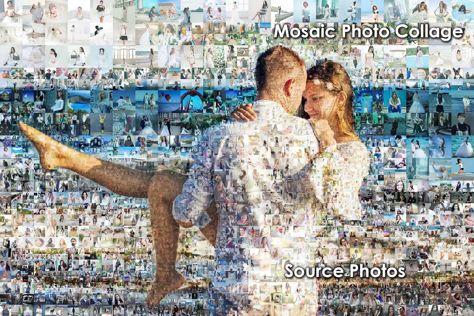 AI photo collage generator example